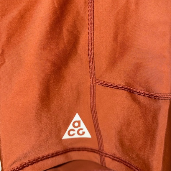Nike ACG Trail Biker Shorts Rust Orange Hiking Running Size M NWT - Picture 5 of 6